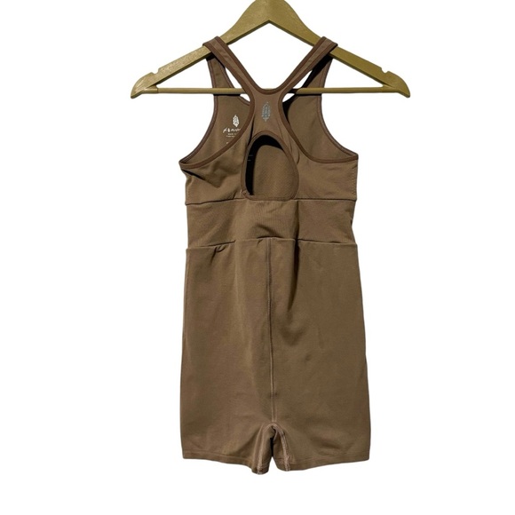 Free People Fp Movement Tan Every Single Time Runsie Size XS/Small Gym Yoga - Picture 4 of 7